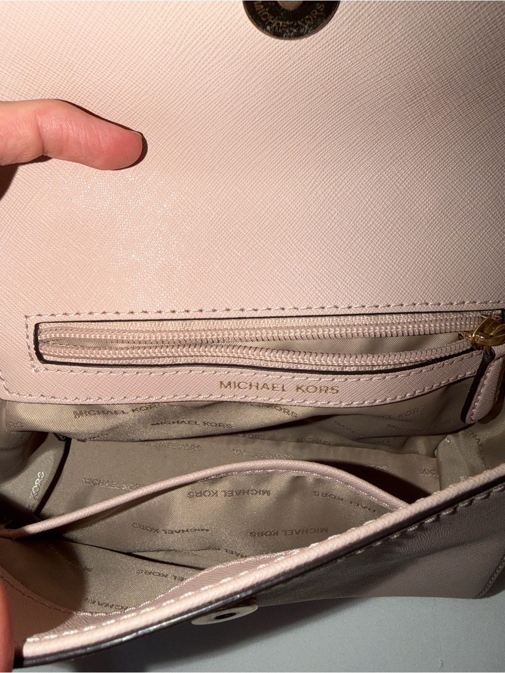 Michael Kors Ava Extra-Small Saffiano Leather Crossbody Bag - Picture 7 of 8